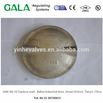 Chine 10 ans de haute précision haut fournisseur papillon Disque de soupape en acier inoxydable pour gaz